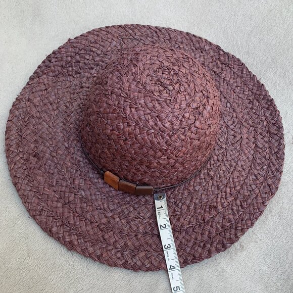 Nine West Wide Brim Wicker Sun Hat - Picture 11 of 15